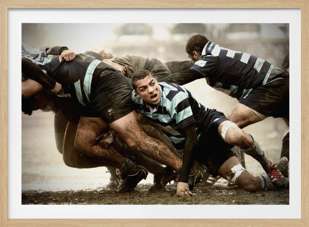 Rugby im alten Stil | Poster