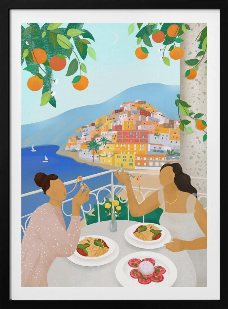 Girls in Positano | Poster
