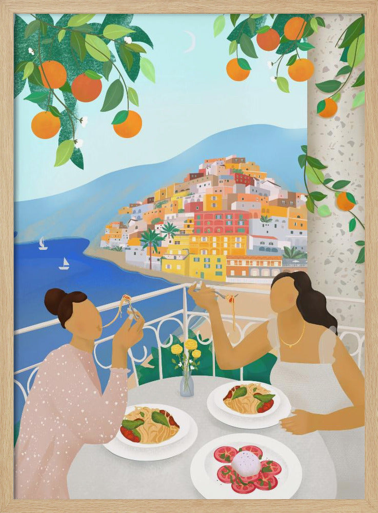 Girls in Positano | Poster