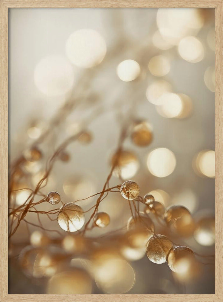 Golden Glow Drops | Poster
