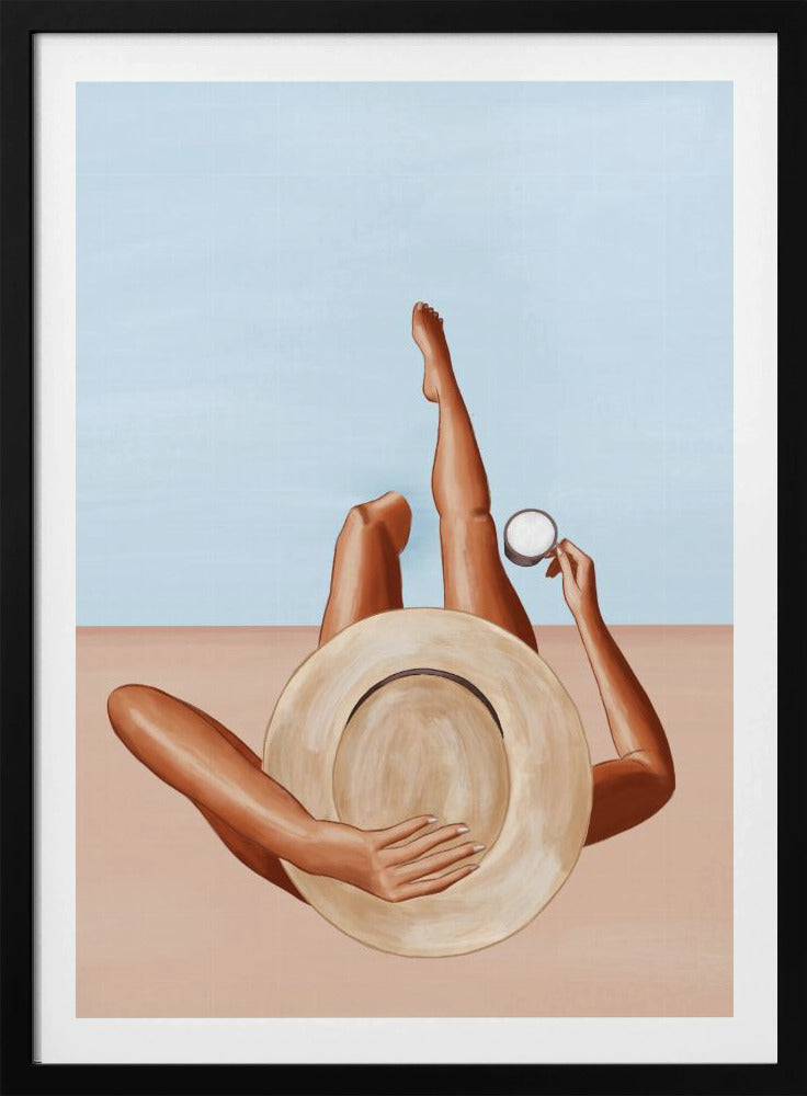 Mädchen am Pool | Poster