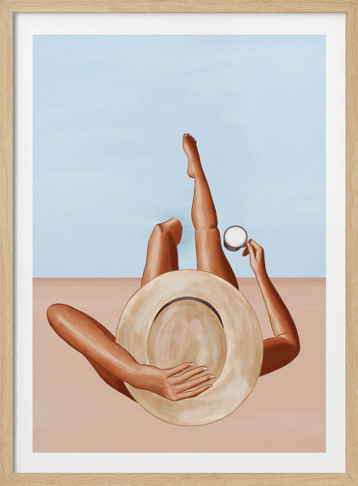 Mädchen am Pool | Poster