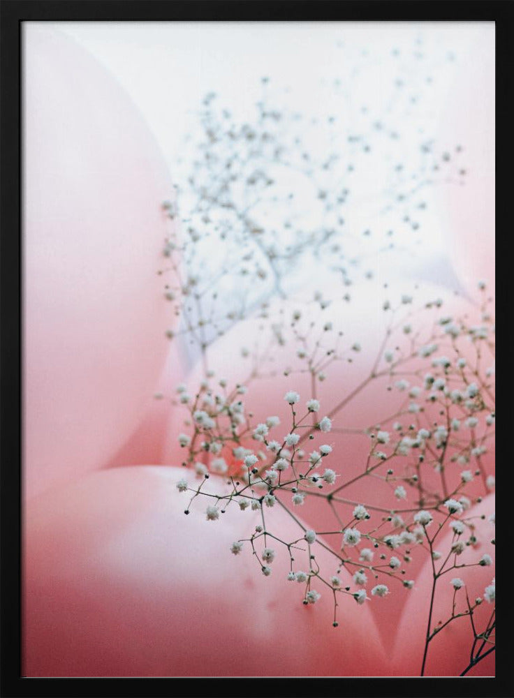 Zarte Ballons mit Blume | Poster