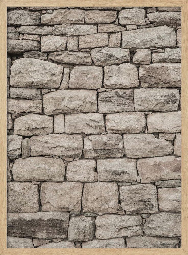 Ruhiges Mauerwerk | Poster
