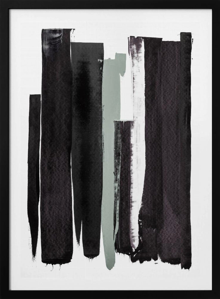 Monochrome Striche | Poster