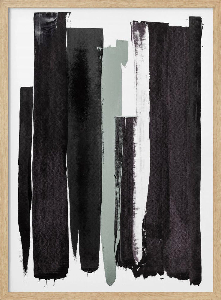 Monochrome Striche | Poster