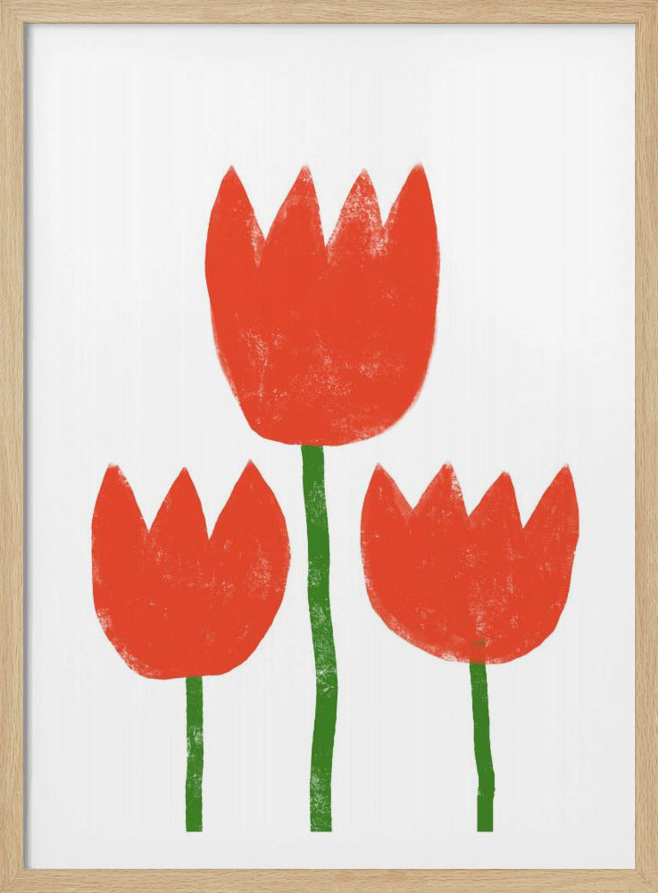 Rotes Tulpentrio | Poster