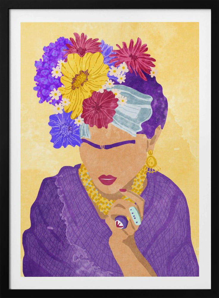 Frida and flowers | Poster