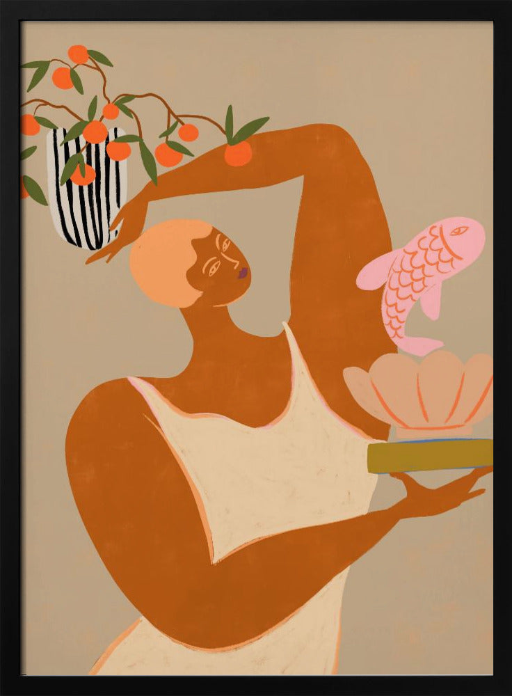 Fisch und Orangen | Poster
