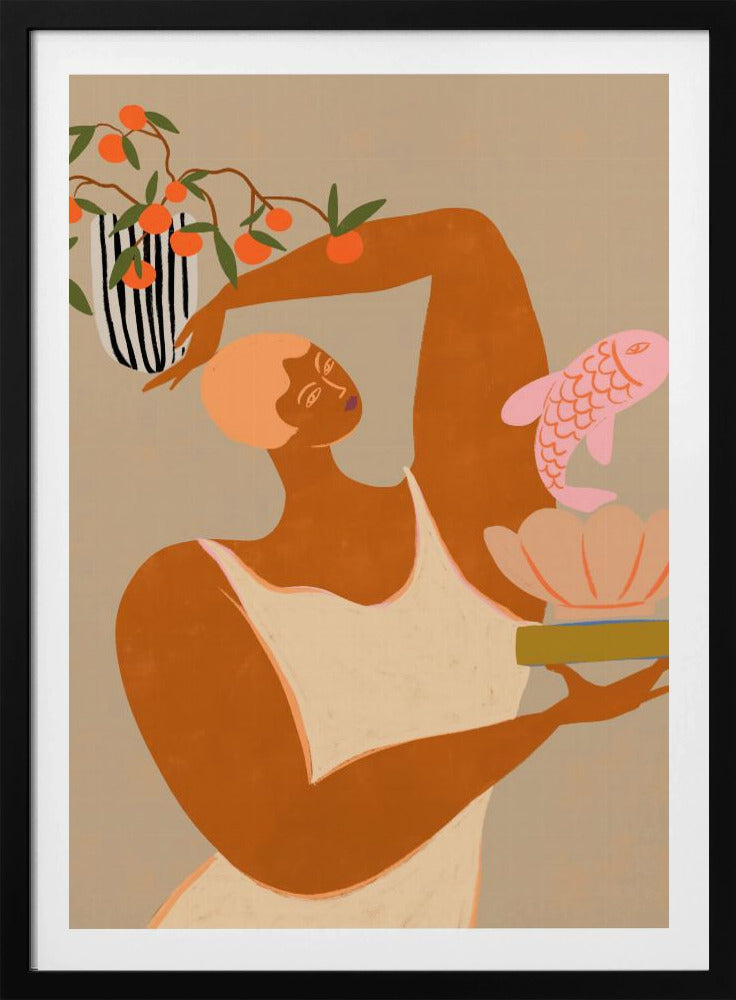 Fisch und Orangen | Poster
