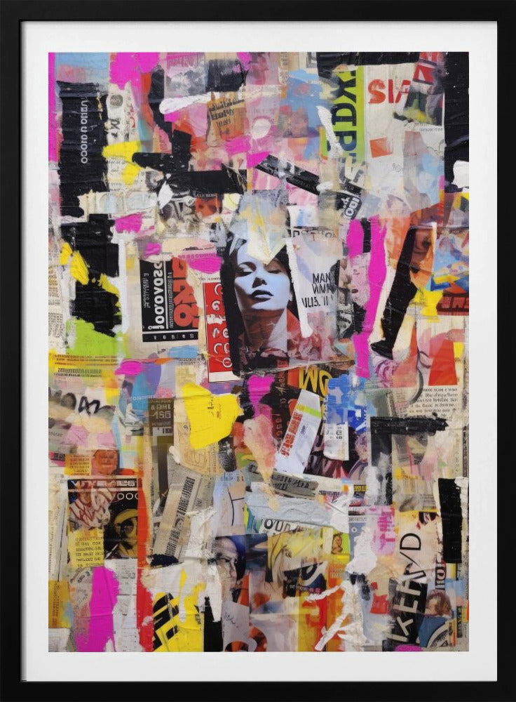 Vivid Collage Echoes | Poster