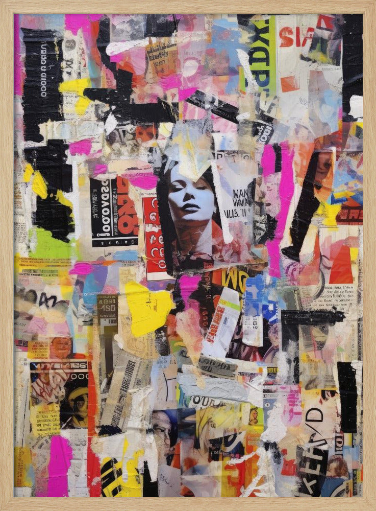 Vivid Collage Echoes | Poster