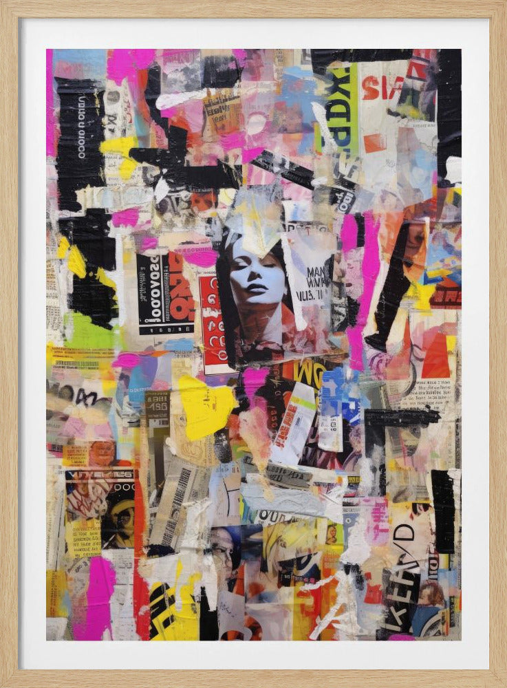 Vivid Collage Echoes | Poster
