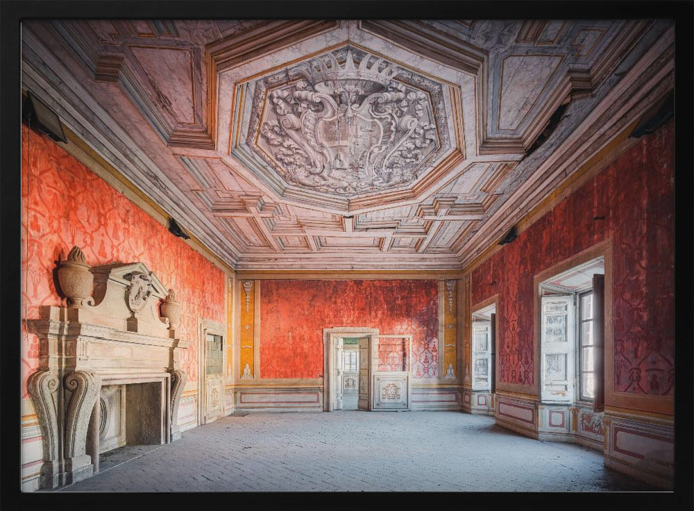 Verlassenes rotes Zimmer | Poster