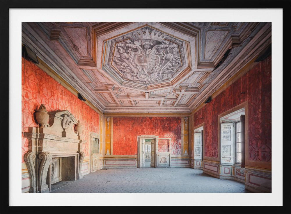 Verlassenes rotes Zimmer | Poster