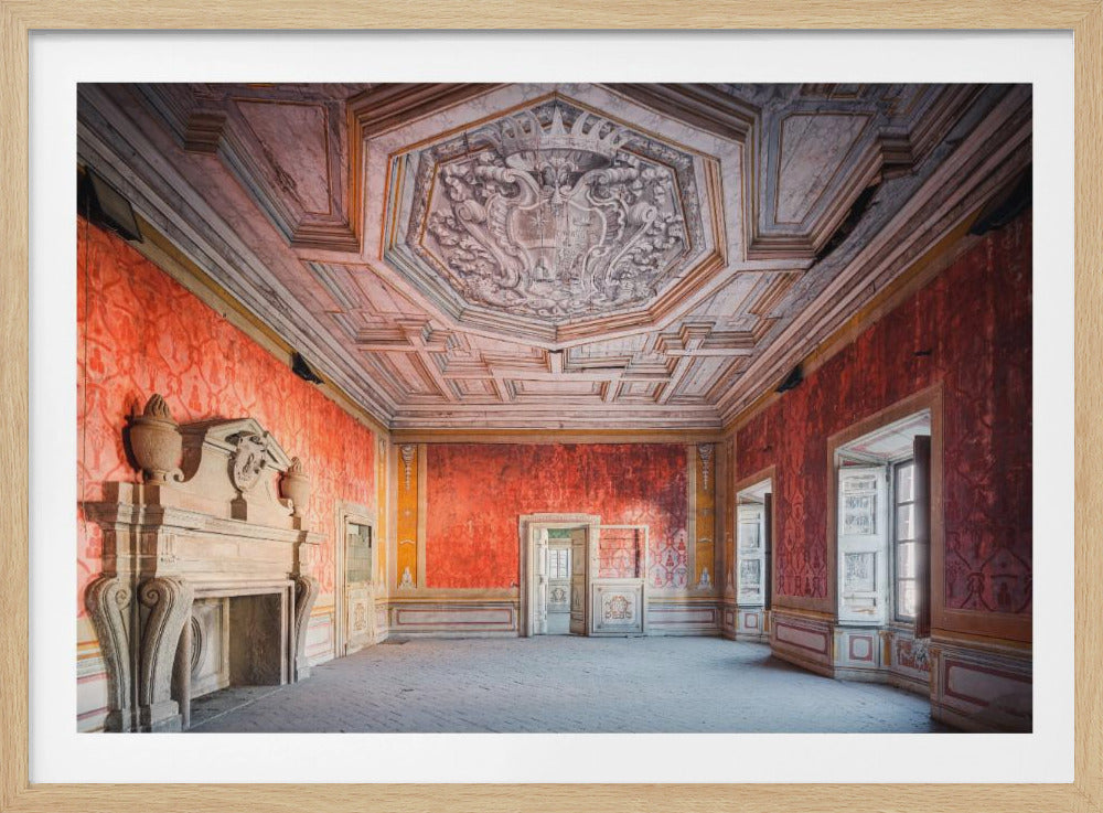 Verlassenes rotes Zimmer | Poster