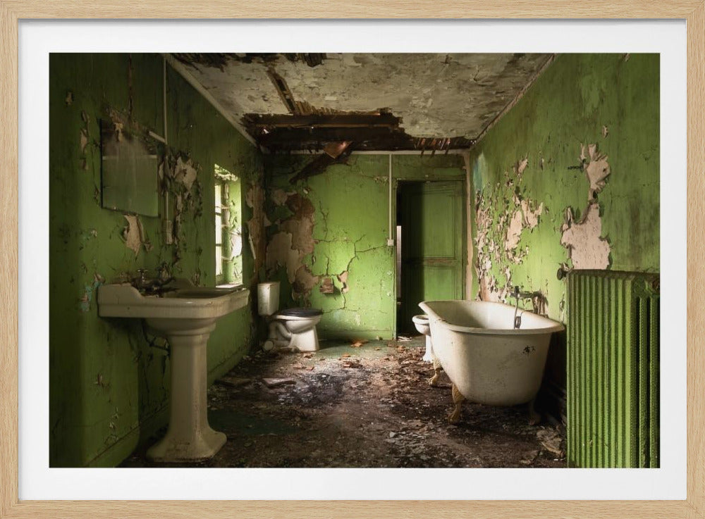 Grünes Badezimmer | Poster