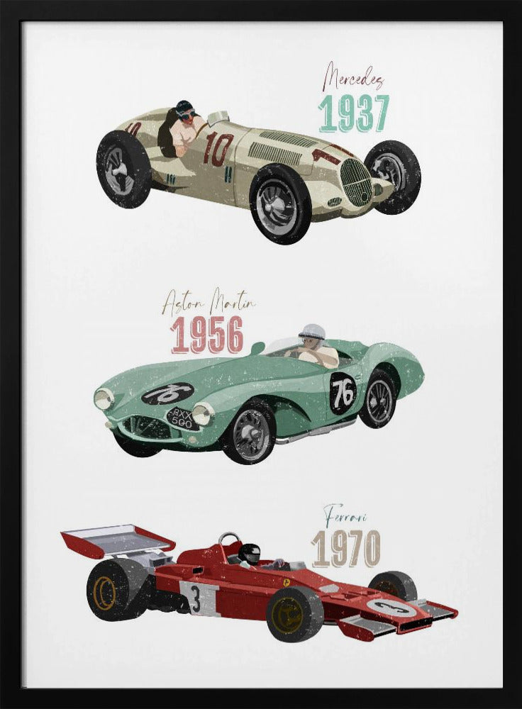 Vintage-Rennwagen | Poster