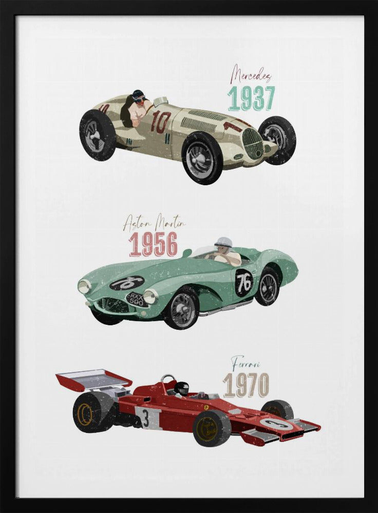 Vintage-Rennwagen | Poster