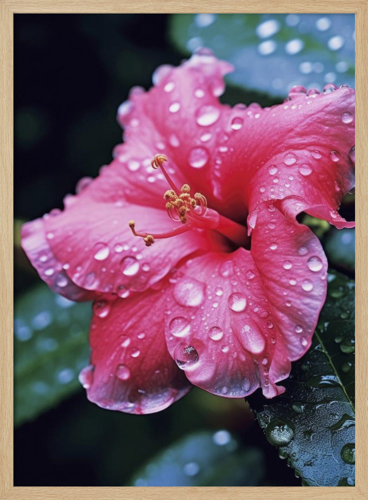 Blütenblätter im Regen | Poster