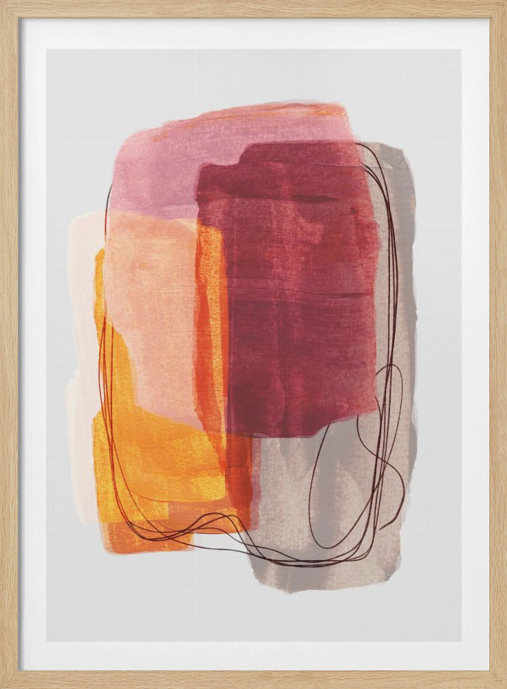 Abstrakte Pinselstriche 51 | Poster