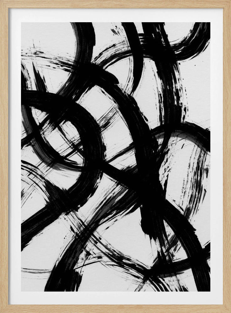 Abstrakte Pinselstriche 98X | Poster