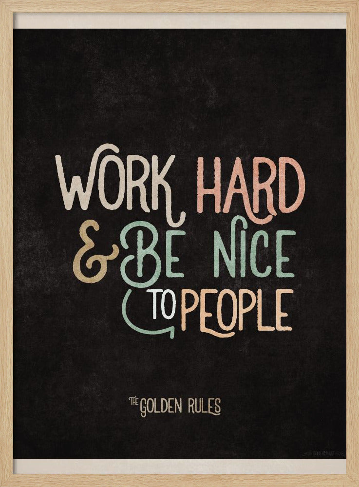 Goldenes Lebensmotto | Poster