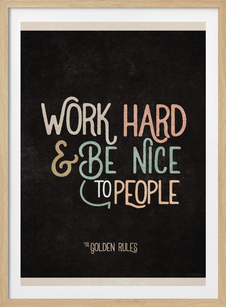 Goldenes Lebensmotto | Poster