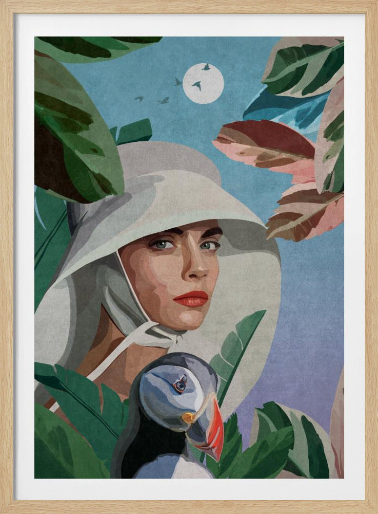 Papageientaucher-Traumlandschaft | Poster