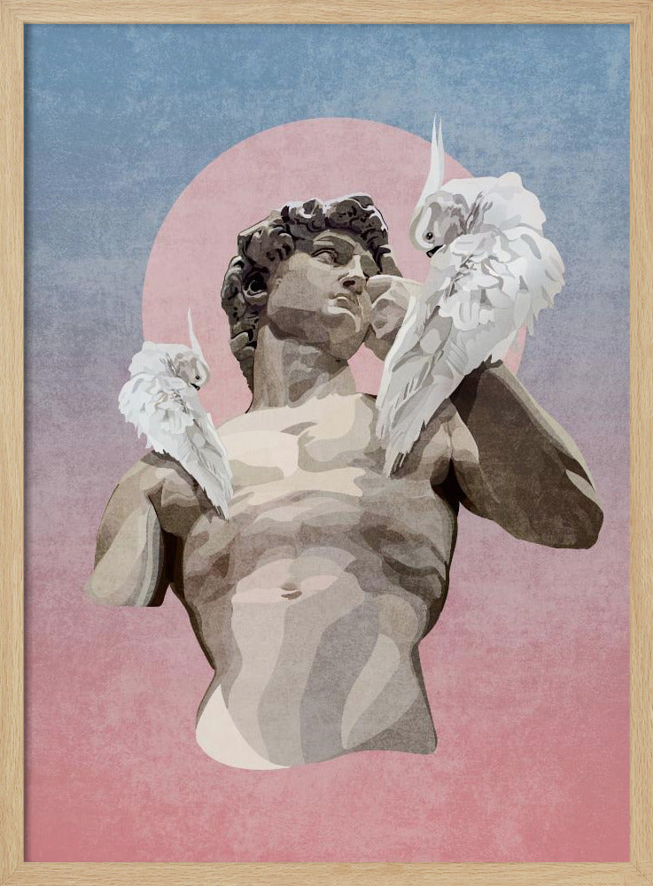 Stein und Federn | Poster