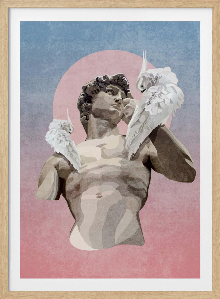Stein und Federn | Poster