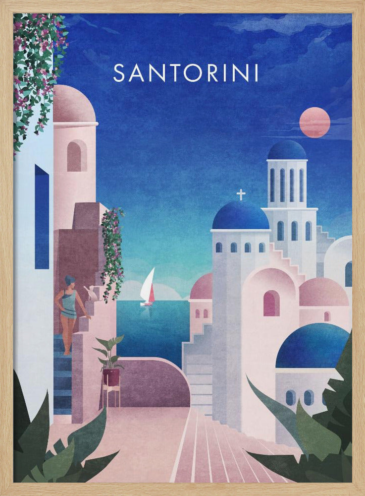 Verträumtes Santorin | Poster
