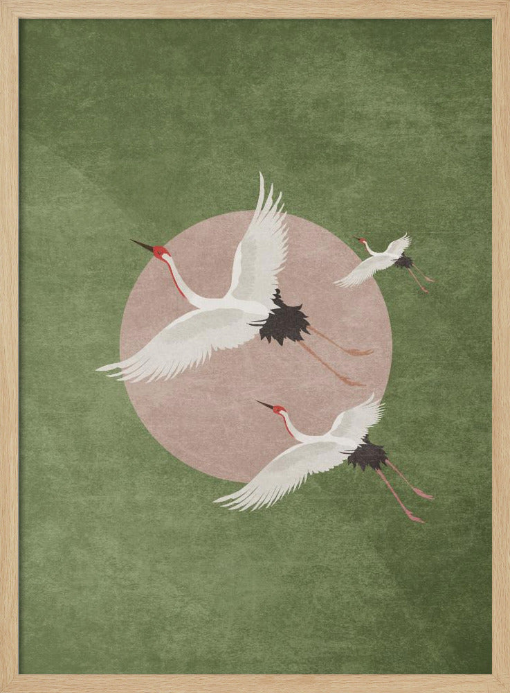 Kraniche im Flug | Poster
