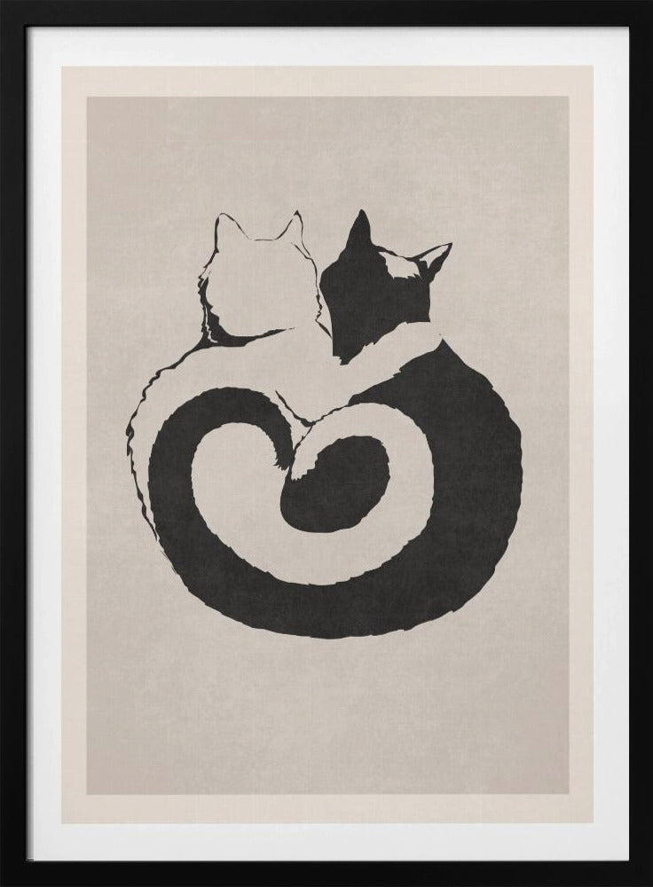 Katzenartiges Yin Yang | Poster