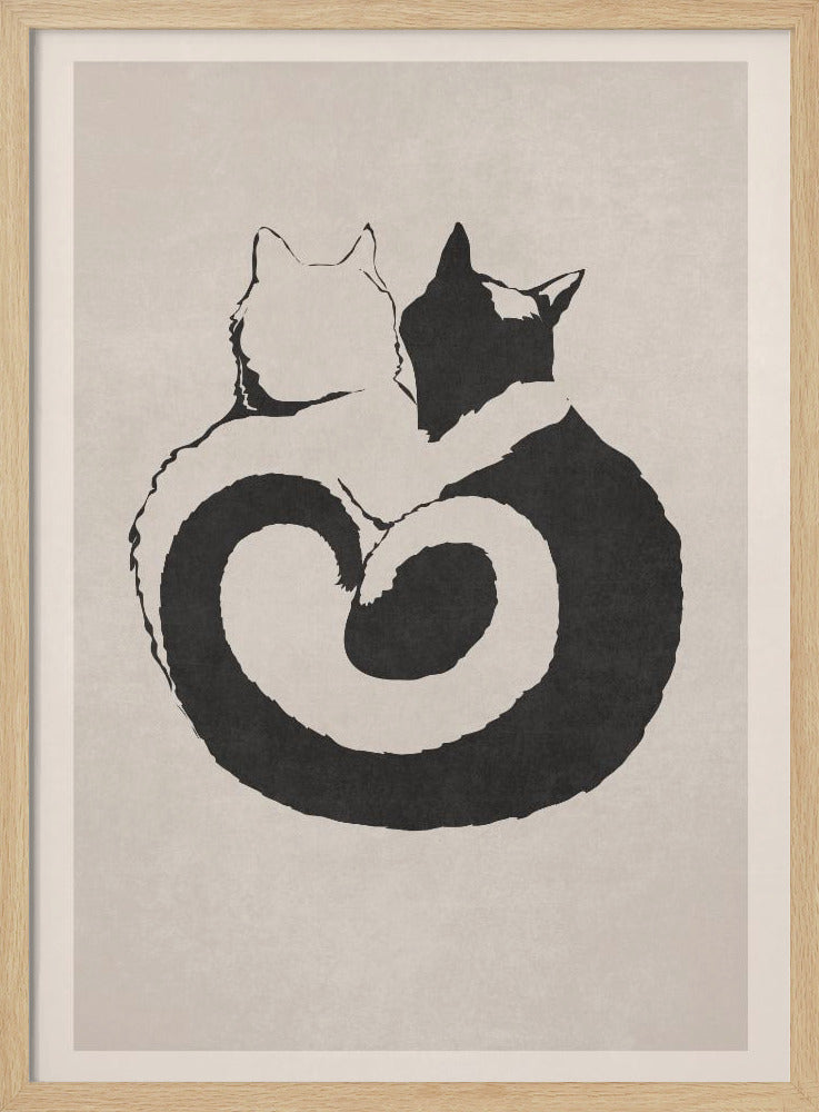 Katzenartiges Yin Yang | Poster