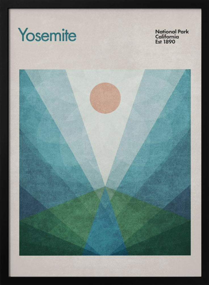 Geometrischer Sonnenaufgang | Poster