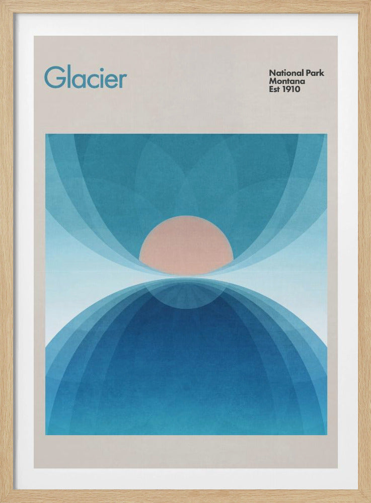Ruhiger Gletscherblick | Poster