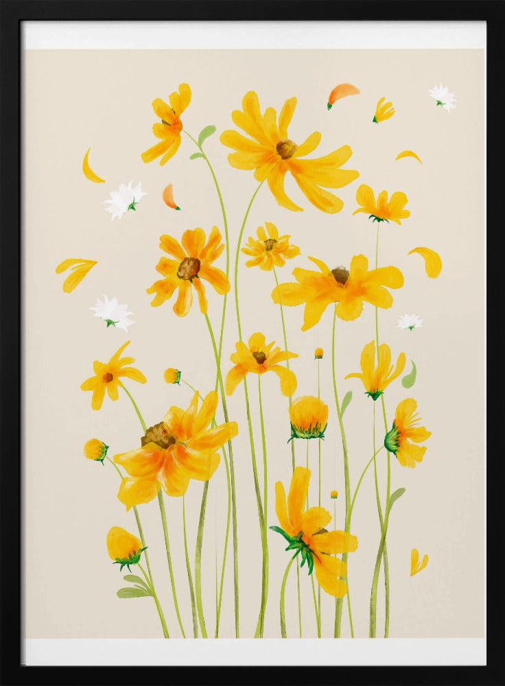 Goldene Blüten | Poster