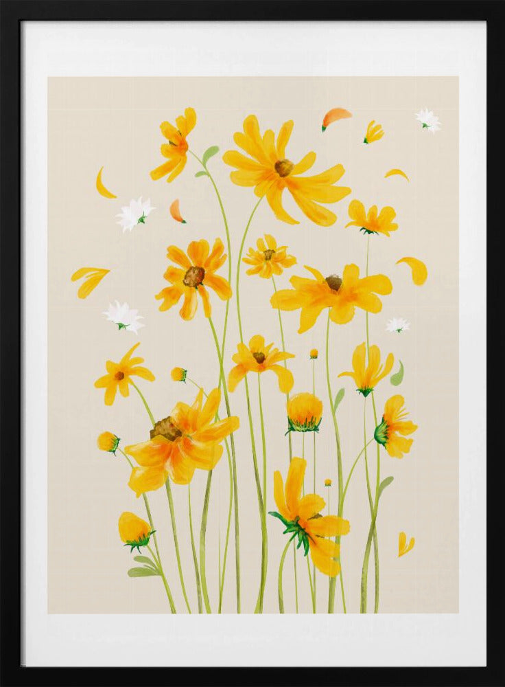 Goldene Blüten | Poster