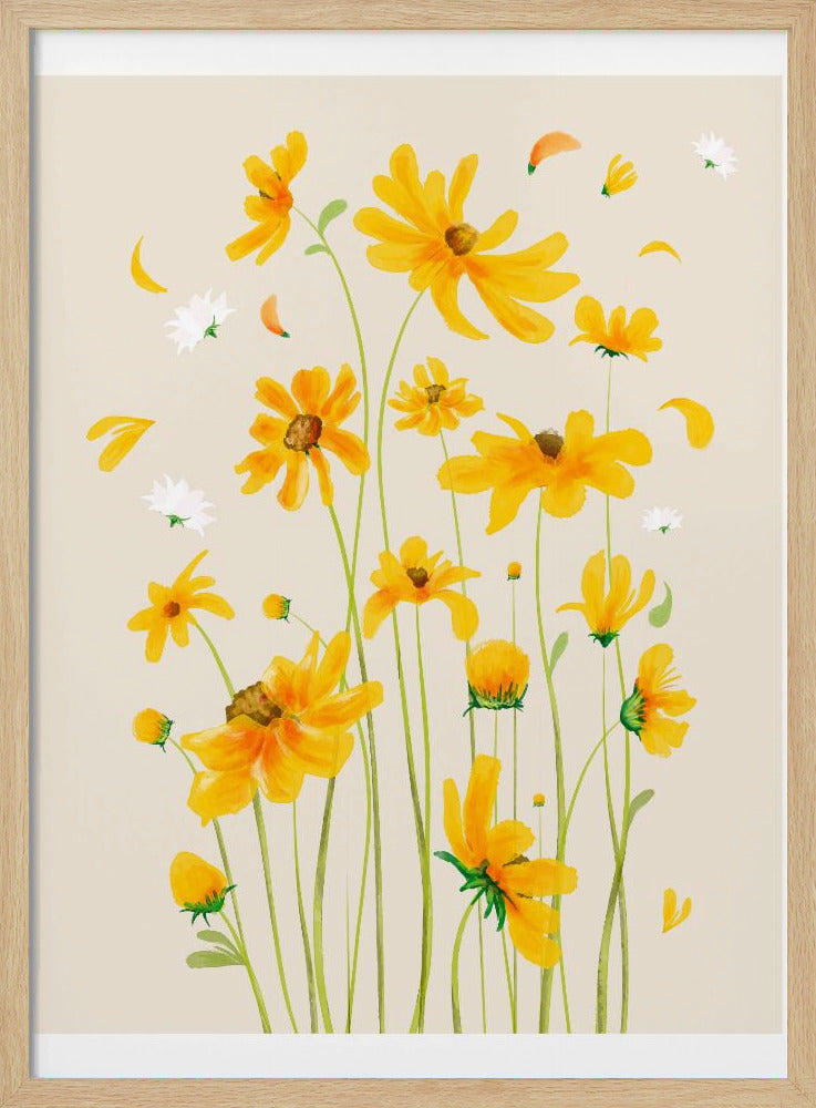 Goldene Blüten | Poster