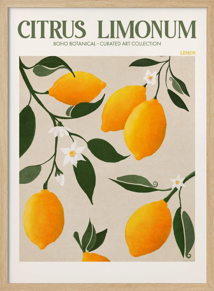 Goldener Zitrusgenuss | Poster