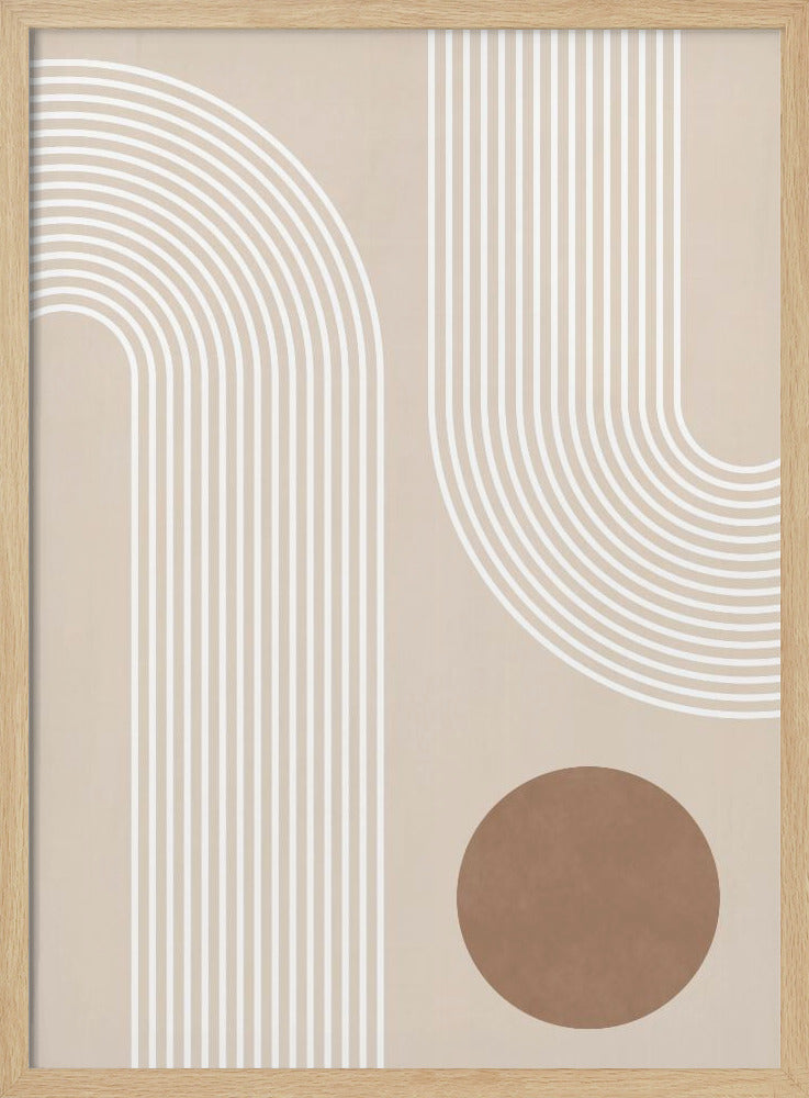 Beige Arc Poster | Poster