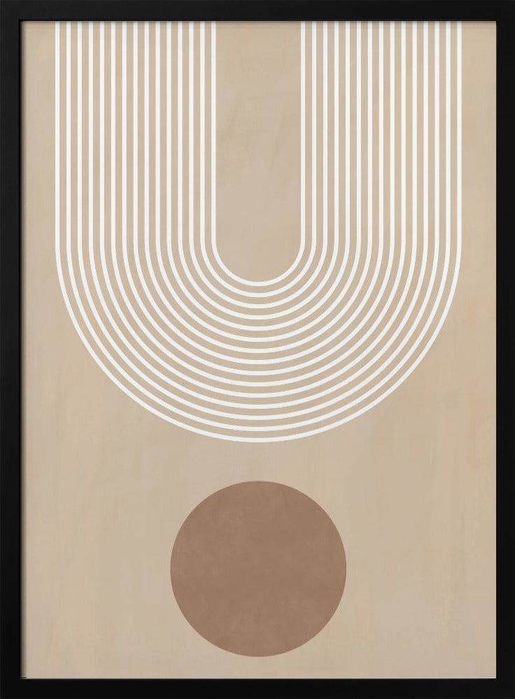 Beige Arc Poster | Poster