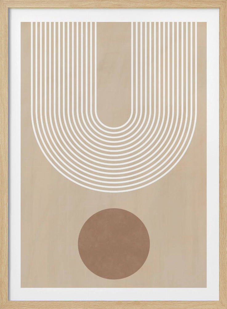 Beige Arc Poster | Poster