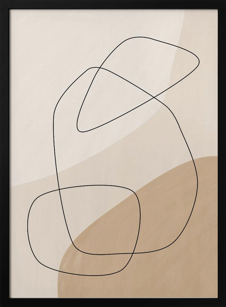 Poster mit grafischen Formen und Linien | Poster