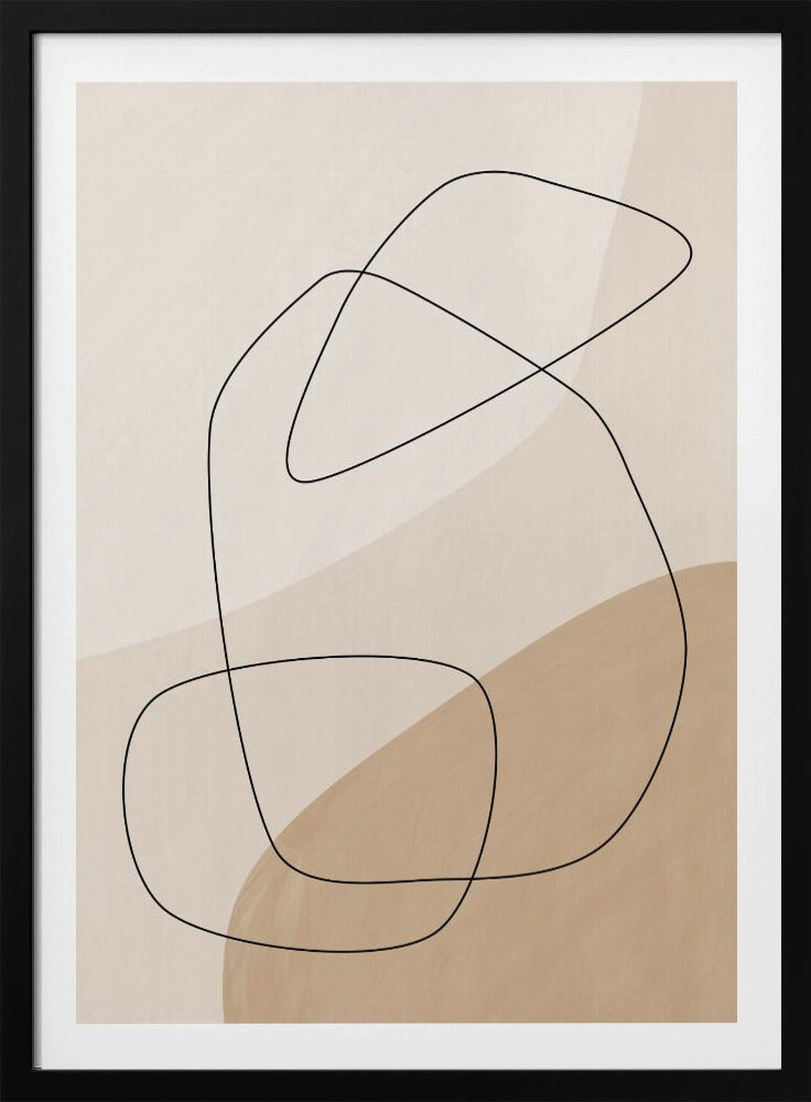 Poster mit grafischen Formen und Linien | Poster
