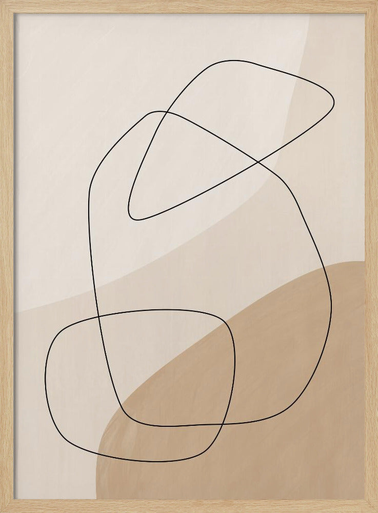 Poster mit grafischen Formen und Linien | Poster