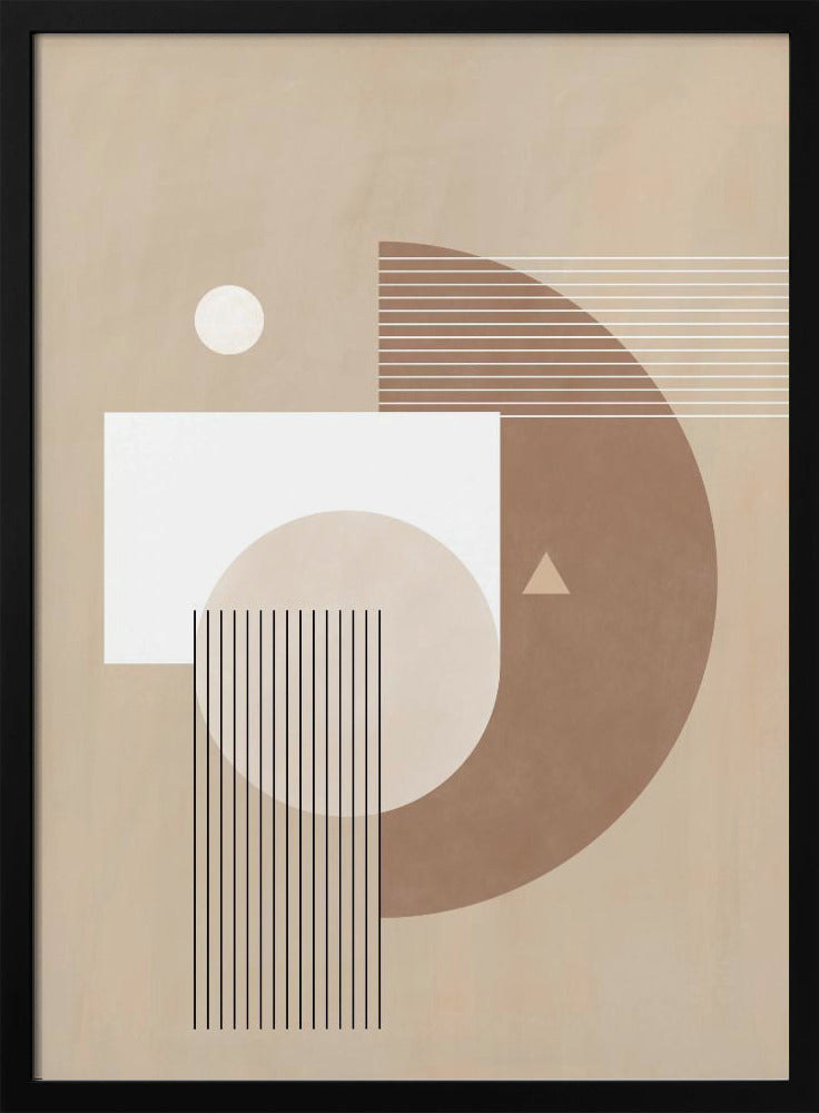 Neutral Semicircles Poster | Poster