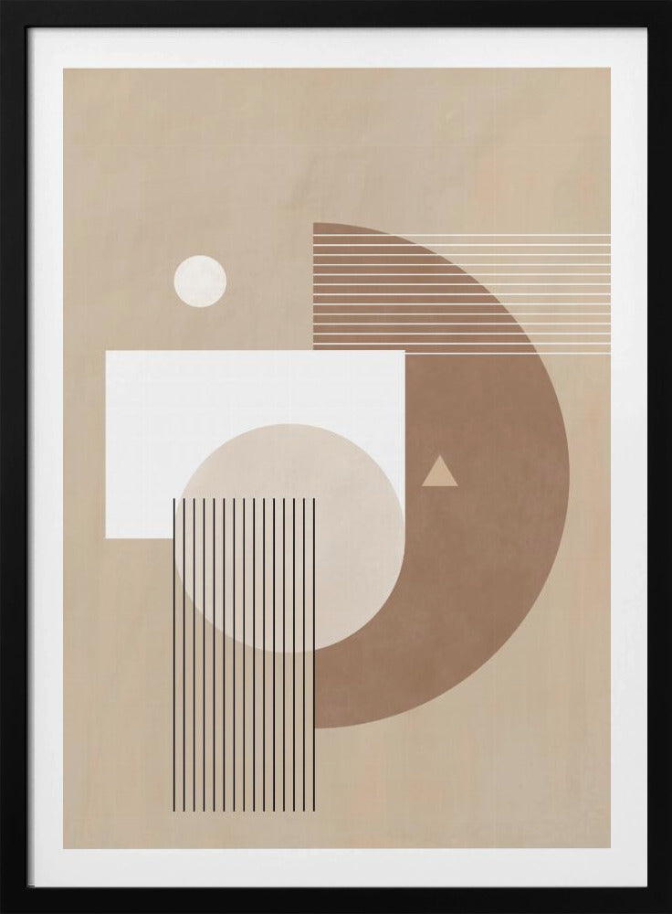 Neutral Semicircles Poster | Poster