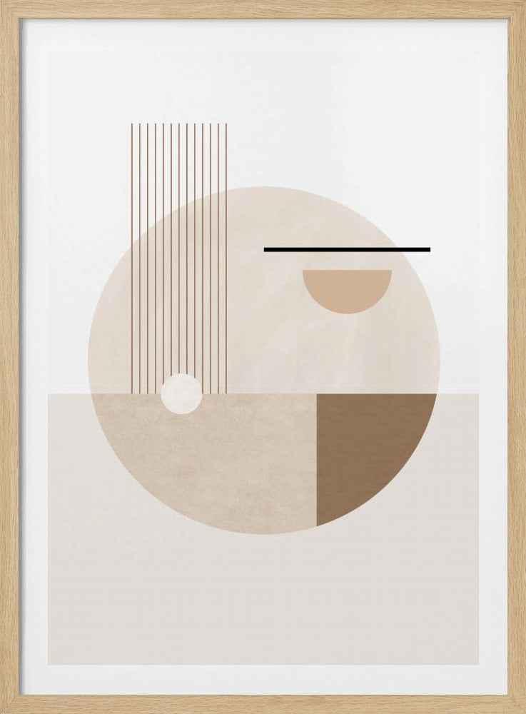 Neutrale Halbkreise Poster | Poster